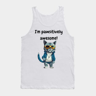 Pawsitively Awesome Cat Tank Top